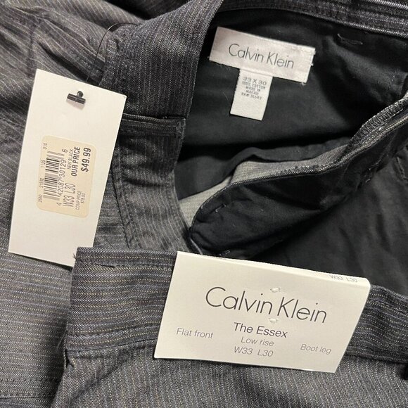 Calvin Klein Men's New Black The Essex Boot Leg Pant - Size 33 x 30 - NWT - Picture 5 of 5